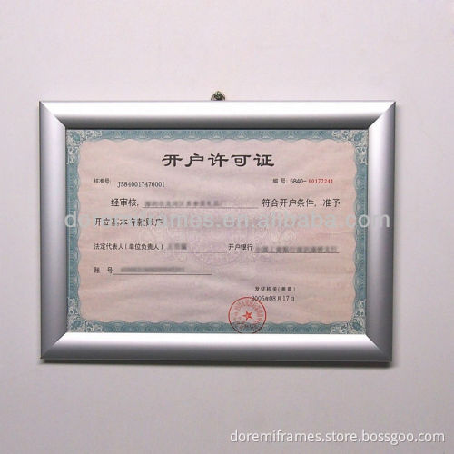 A4 aluminum snap frame,metal snap frame